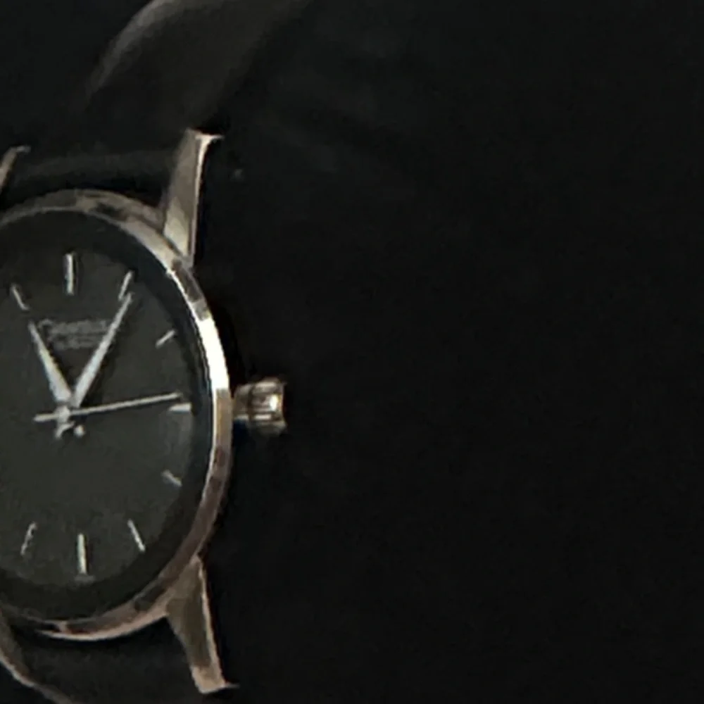 Caravelle Women's Black Leather Watch